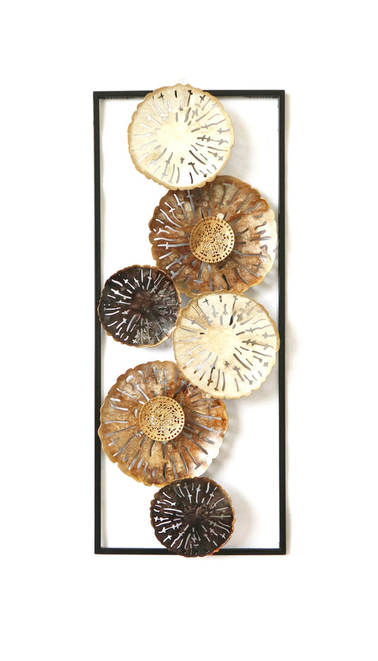 Sparkly Discs Wall Sculpture Metal Wall Art