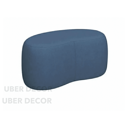 StyleCurve Blob Ottoman - Curved Seat Pouffe for Living Room