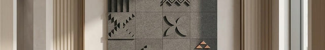 Pattern Grid Afro Modern Wall Art – Tribal Geometric Wall Art for Living Room