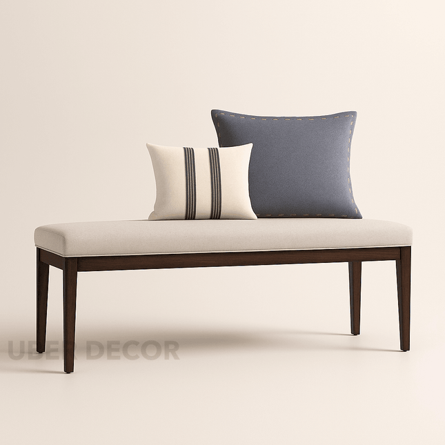 Lancaster Charm – Mid-Century European Inspired Bench for Entryways, Hallways, Bedrooms, and Lounge Spaces
