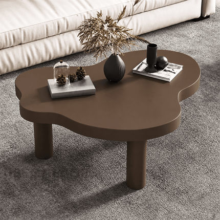 Tocantins Cloud Coffee Table Organic Nordic Design Solid Wood Rounded Legs Minimalist Centerpiece for Modern Living Spaces