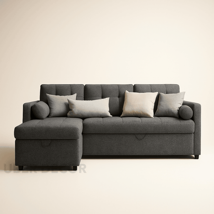 Tuscany Sleeper Sofa- Convertible Sofa Bed with Pull Out Couch with Storage Space for Bed Room, Guest Room or Living Room - Uber Decor