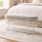 Warm Grey Fuzzy Boucle