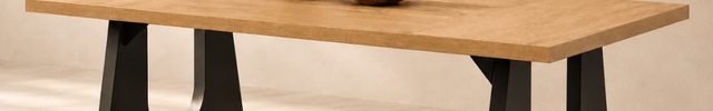 Meadow Gather Solid Wood Dining Table Modern Contemporary Design with Sculptural Base for Dining Room