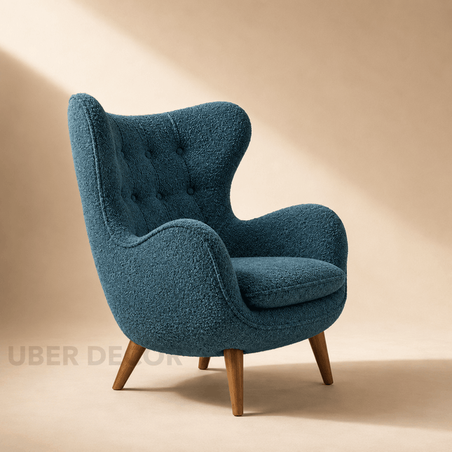 Kalen Tufted Wingback Accent Chair – Scandinavian for Living Room