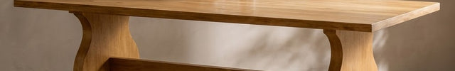 Hearthwood Gather Solid Wood Dining Table Classic Contemporary Design for Dining Room and Family Dining Spaces