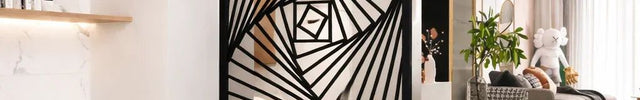 SPIRA Stainless Steel Artistic Room Divider With Spiral Line Design For Living Room Dining Area And Statement Interior Spaces