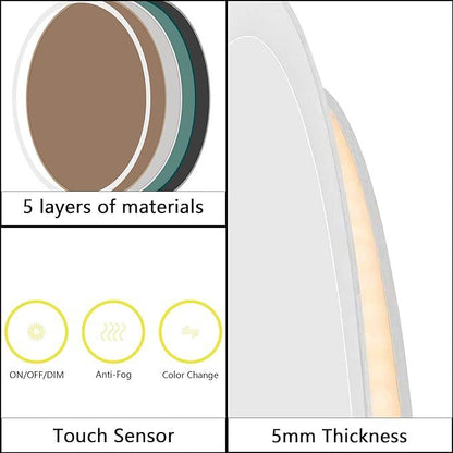 LumiSphere Radiant Round / Circular LED Mirror