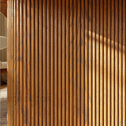 Warmfield Rectangular Wood Dining Table Modern Solid Wood Dining Table with Sculpted Base for Elegant Dining Spaces