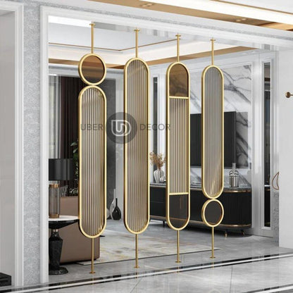 Opulent Nordic Style Metal Partition Wall Room Divider - Custom Metal Partition