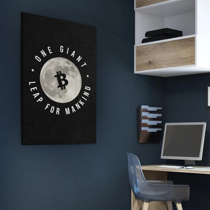 Bitcoin One Giant Leap Wall Art