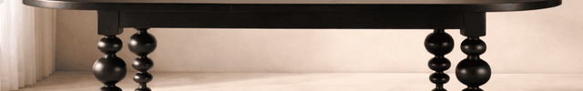 Ebon Nest Oval Dining Table Classic Contemporary Design with Turned Wooden Legs for Dining Room