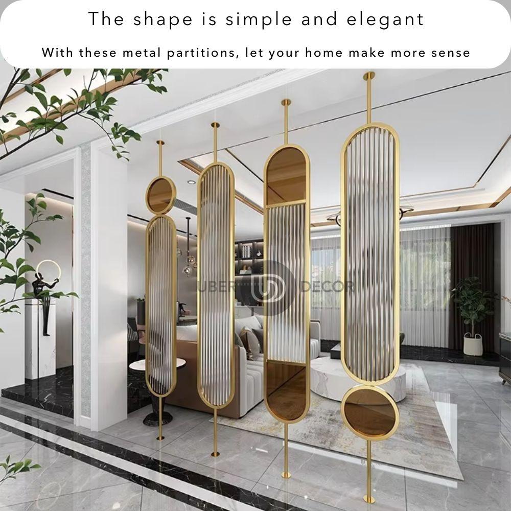 Opulent Nordic Style Metal Partition Wall Room Divider - Custom Metal Partition