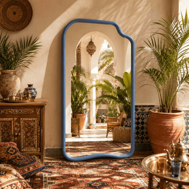 Sahara Organic Full Length  Moroccan Floor Mirror