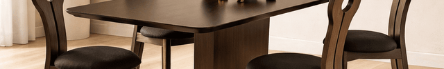 Drevano Wooden Dining Table Scandinavian Japandi Minimalist Pedestal Base Dining Table for Dining Room