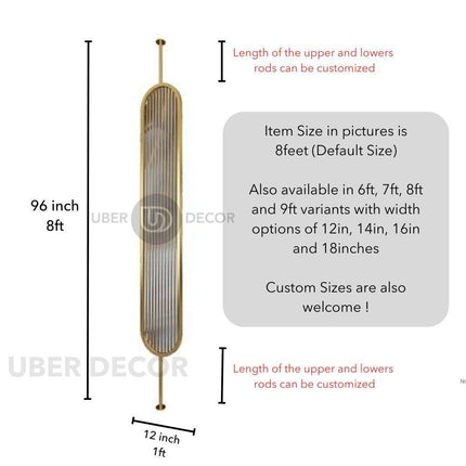 Opulent Nordic Style Metal Partition Wall Room Divider - Custom Metal Partition