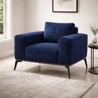 Navy Blue Suede Velvet
