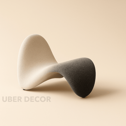 Velluto Wave – Italian Minimalist Tongue Lounge Chair for Hotel Lobbies & Modern Living Spaces