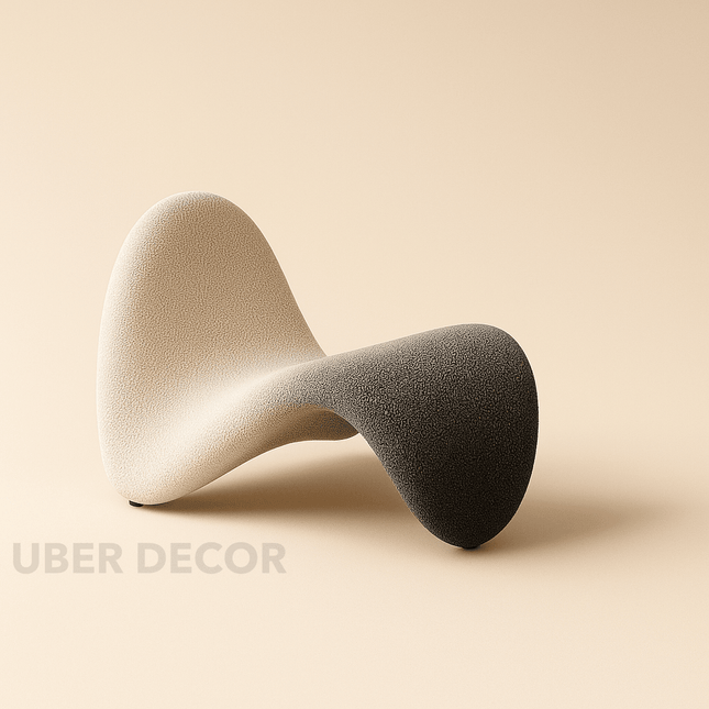 Velluto Wave – Italian Minimalist Tongue Lounge Chair for Hotel Lobbies & Modern Living Spaces