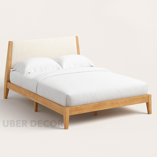 MapleMist Upholstered Platform Customisable Bed for Contemporary Bedrooms
