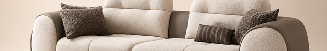 Vancouver Luxury Modern Sofa with Rounded Armrests and Minimalist Designer Couch for Living Room