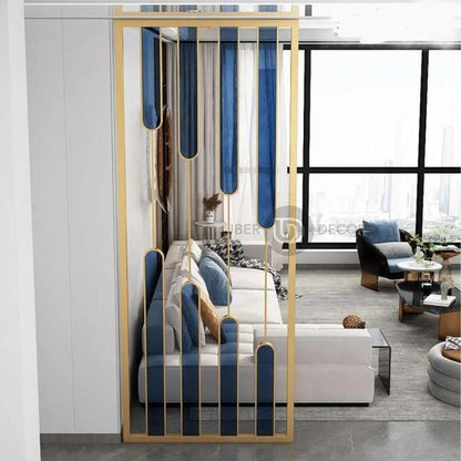 Elegant Contemporary Metal Partition Wall Room Divider - Custom Metal Partitions in Stainless Steel