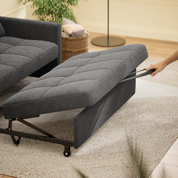 Buenos Sleeper Sofa Bed- Small Compact 3 in 1 Sleeper Sofa for Small Living Room or Guest Room - Uber Decor