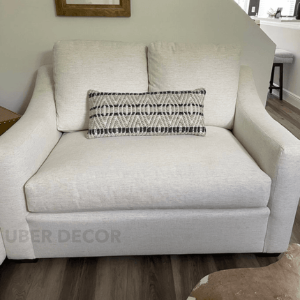 Cairo 55.5" Upholstered 2 Seater Couch  Sleek Compact Sofa for Modern Living