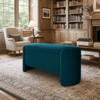 Midnight Teal Suede Velvet