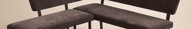 Indra Craft L Shaped Upholstered Corner Bench Contemporary Living Lounge Furniture