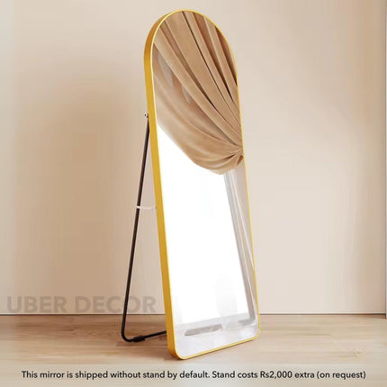 Urban Arch Metal Frame Full Length Bedroom Floor Mirror