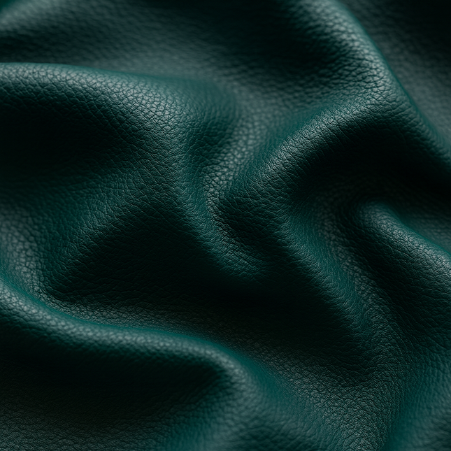 CRAFT- Leatherette Faux Leather Upholstery Fabric- Dark Jade Green
