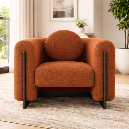 Brio Accent Chair – Contemporary Sculpted Seating for Living Room and Lounge Spaces