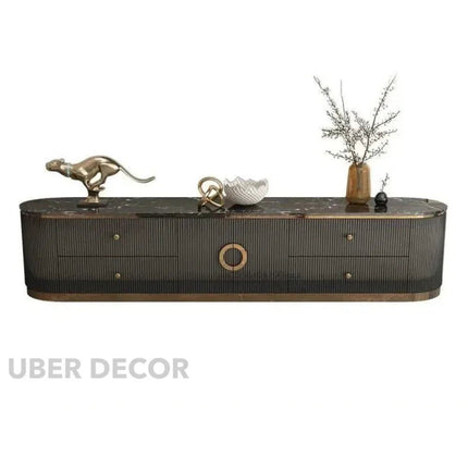 Auralis Ring – Luxury TV Cabinet, European Inspired Fluted Console