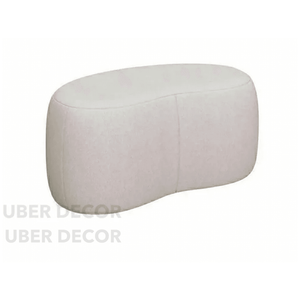 StyleCurve Blob Ottoman - Curved Seat Pouffe for Living Room