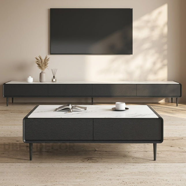 Vetra Slim – Aesthetic TV Cabinet, Nordic Inspired Console, Minimal Drawer Design, Living Room TV Unit Stand