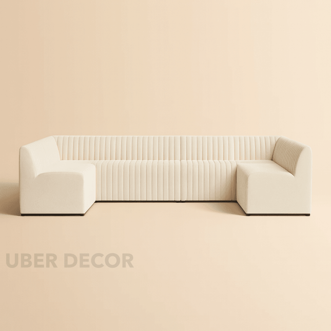 Burbank U-Shaped Sectional Sofa Couch Modern Contemporary Luxury Furniture for Living Room