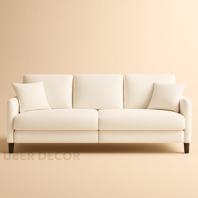 Verona 83" Sofa- Simple Elegant Comfy Couch for Living Room or Guest Room Bedroom or Office