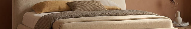 Moonlit Drift Curved Bed – Sculpted Upholstery with Rounded Silhouette