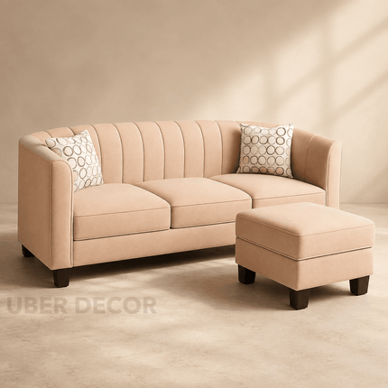 Casablanca 78" Sectional Sofa- Small 3-Seat L Shaped Convertible Sofa Couch with Chaise for Small Spaces