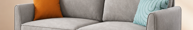 Velro 58" 2-Seater Upholstered Couch Customisable Contemporary Sofa for Compact Living Rooms