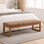 Fawn Brown Fuzzy Boucle