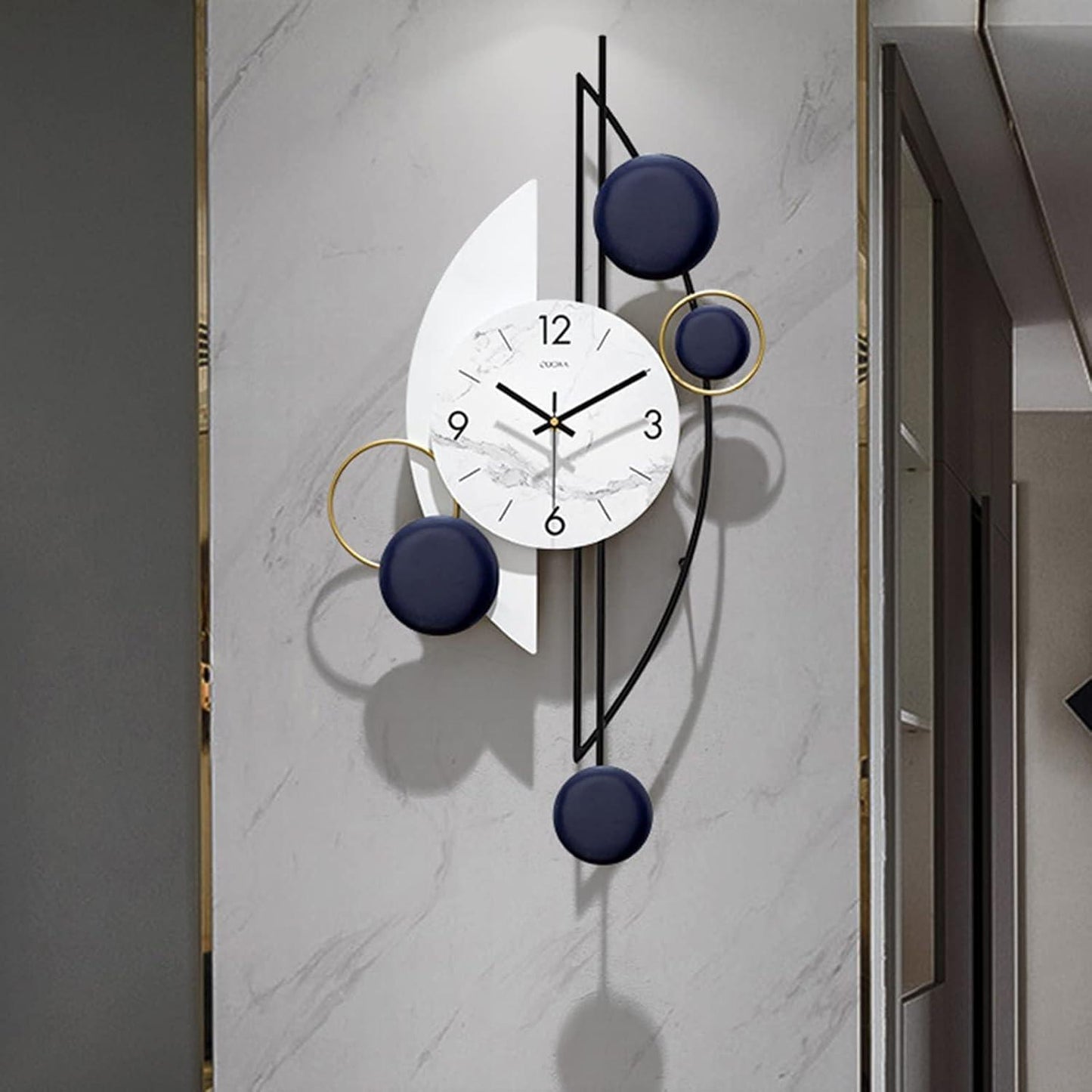 Tempus Modern Circular Blocks Metal Wall Clock