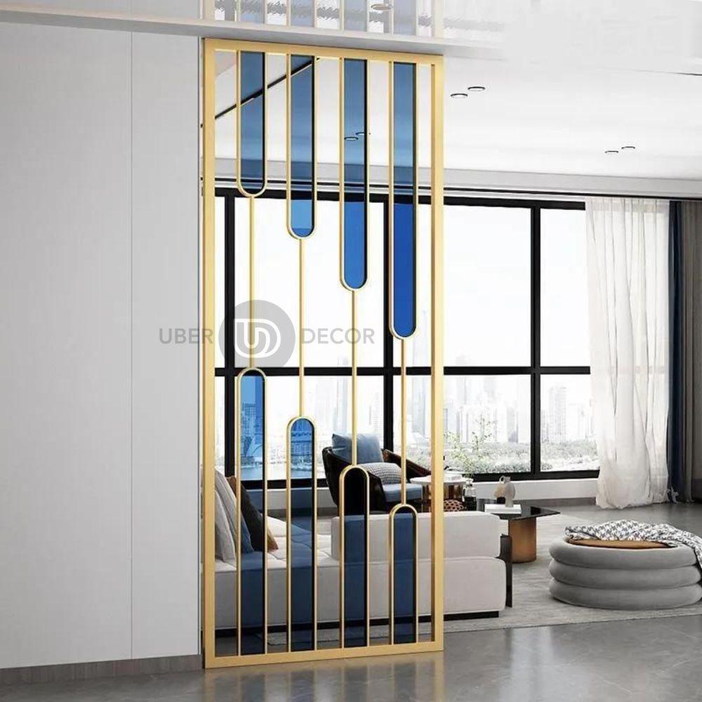 Elegant Contemporary Metal Partition Wall Room Divider - Custom Metal Partitions in Stainless Steel