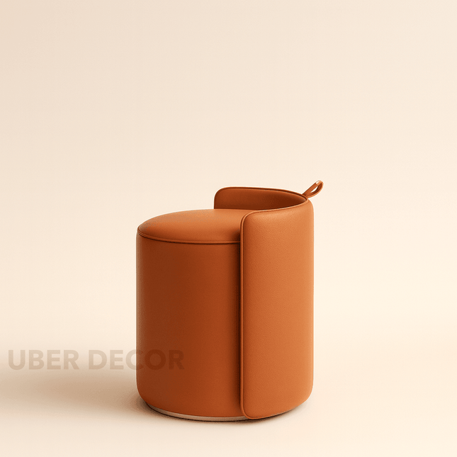 Morira Vanity Stool Customisable Fabric Foam and Wood Makeup Accent Chair Minimalist Modern Seating for Bedroom and Dressing Room