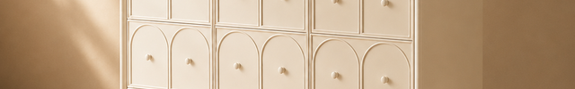 Arco Arch Mid Century Modern Solid Wood Cabinet – Handcrafted Arched Panels Ideal for Living Room, Dining Room & Entryway