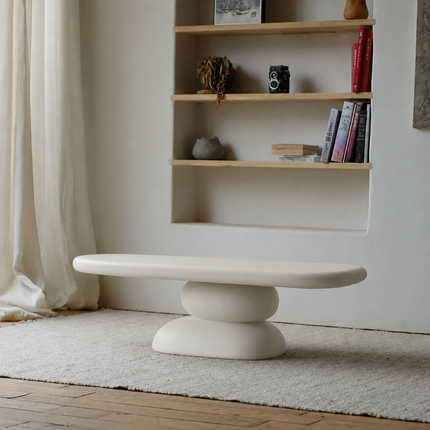 Sava Noir Retro Pebble Coffee Table Sculptural Centerpiece for Modern and Vintage Living Rooms