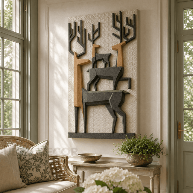 Stag Forest Harmony Nordic Wall Art - product image 2