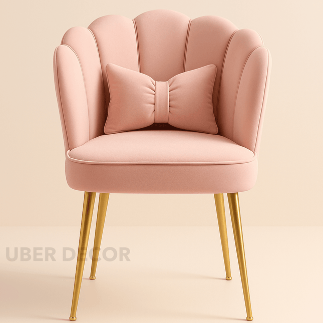 Laya Customizable Accent Chair with Pillow- Makeup Chair for Dressing Table Bedroom Accent or Living Room