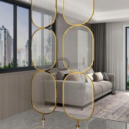 Gleam Metal Room Partition & Divider Stainless Steel Room Partition Wall - Customizable Metal Room Separator